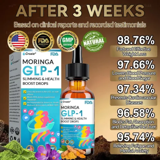 𝗖𝗿𝗼𝗮𝗶𝗲® 𝐆𝐋𝐏-𝟏 𝐌𝐨𝐫𝐢𝐧𝐠𝐚 𝐒𝐥𝐢𝐦𝐦𝐢𝐧𝐠 & 𝐇𝐞𝐚𝐥𝐭𝐡 𝐁𝐨𝐨𝐬𝐭 𝐃𝐫𝐨𝐩𝐬