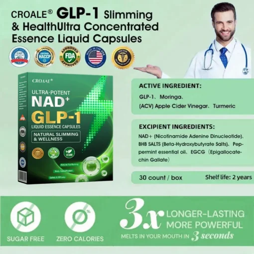 𝑪𝒓𝐨𝒂𝗶𝗲® 𝐆 𝐋 𝐏-𝟏 𝗠𝗲𝘁𝗮𝗯𝗼𝗹𝗶𝗰 Support – 𝗨𝗹𝘁𝗿𝗮 𝗖𝗼𝗻𝗰𝗲𝗻𝘁𝗿𝗮𝘁𝗲𝗱 𝗟𝗶𝗾𝘂𝗶𝗱 𝗣𝗲𝗮𝗿𝗹𝘀 𝘄𝗶𝘁𝗵 𝗡𝗔𝗗+, 𝗠𝗼𝗿𝗶𝗻𝗴𝗮 & 𝗔𝗖𝗩 – 𝗔𝗽𝗽𝗲𝘁𝗶𝘁𝗲 𝗖𝗼𝗻𝘁𝗿𝗼𝗹, 𝗪𝗲𝗶𝗴𝗵𝘁 𝗠𝗮𝗻𝗮𝗴𝗲𝗺𝗲𝗻𝘁 & 𝗖𝗮𝗿𝗱𝗶𝗼𝘃𝗮𝘀𝗰𝘂𝗹𝗮𝗿 𝗦𝘂𝗽𝗽𝗼𝗿𝘁