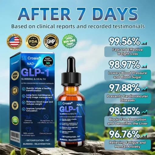 Croaie® GLP-1 Slimming & Health Ultra Concentrated Essence Liquid drops