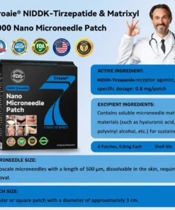 𝑪𝒓𝒐𝒂𝒊𝒆® 𝗡𝗜𝗗𝗗𝗞-𝗧𝗶𝗿𝘇𝗲𝗽𝗮𝘁𝗶𝗱𝗲 & 𝗠𝗮𝘁𝗿𝗶𝘅𝘆𝗹 3000 𝑵𝒂𝒏𝒐 𝑴𝒊𝒄𝒓𝒐𝒏𝒆𝒆𝒅𝒍𝒆 𝑷𝒂𝒕𝒄𝒉