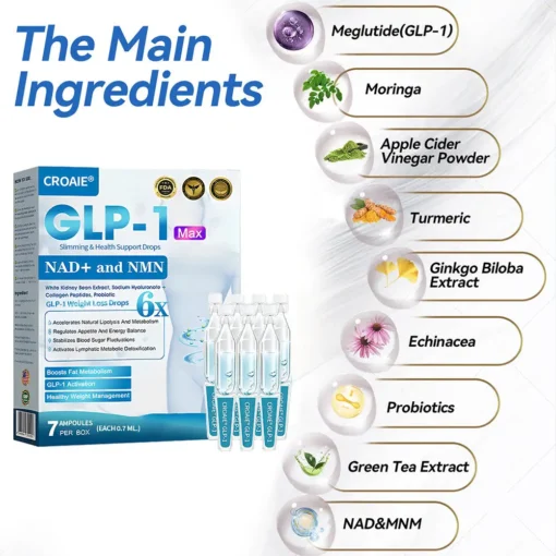 Croaie® GLP-1 & NAD+ Slimming Support Drops