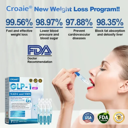 Croaie® GLP-1 & NAD+ Slimming Support Drops