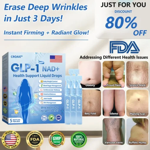 Croaie® 𝐆𝐋𝐏-𝟏 𝐏𝐑𝐎+ 𝟔-𝐢𝐧-𝟏 𝐇𝐞𝐚𝐥𝐭𝐡 𝐒𝐮𝐩𝐩𝐨𝐫𝐭 𝐋𝐢𝐪𝐮𝐢𝐝 𝐃𝐫𝐨𝐩𝐬