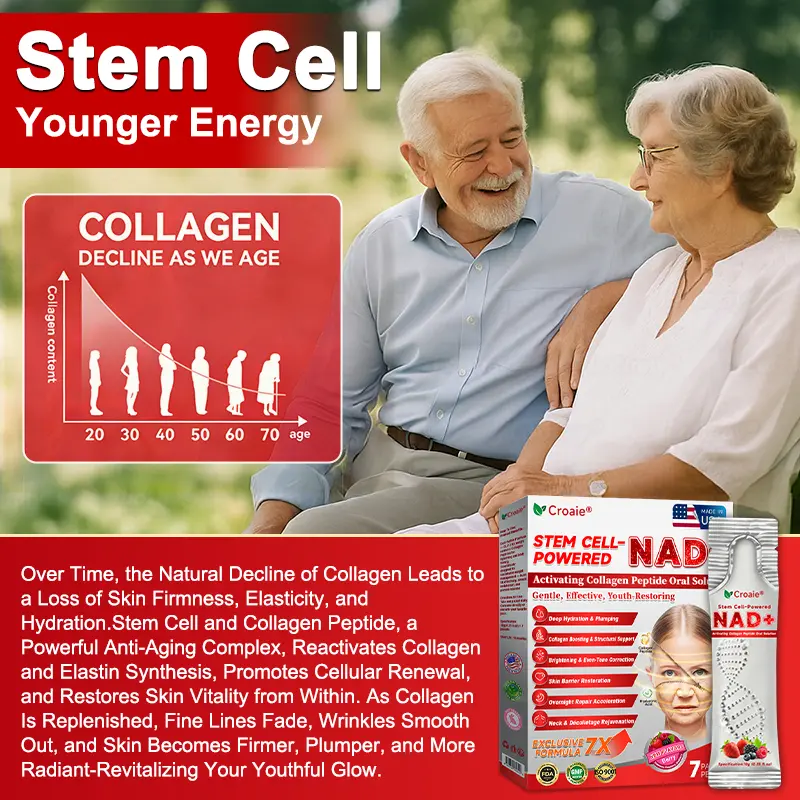 Croaie® Stem Cell–Powered NAD+ Activating Collagen Peptide Oral Solution