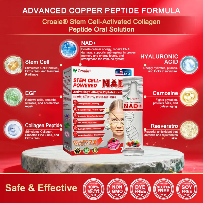 Croaie® Stem Cell–Powered NAD+ Activating Collagen Peptide Oral Solution